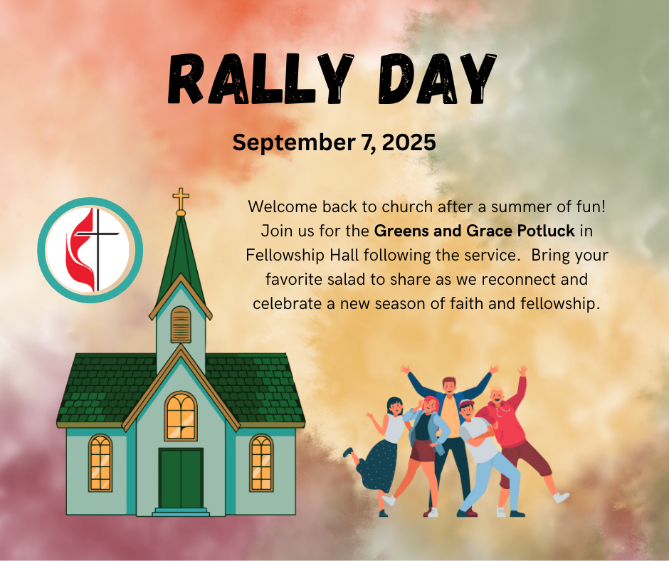 Rally Day info flyer.