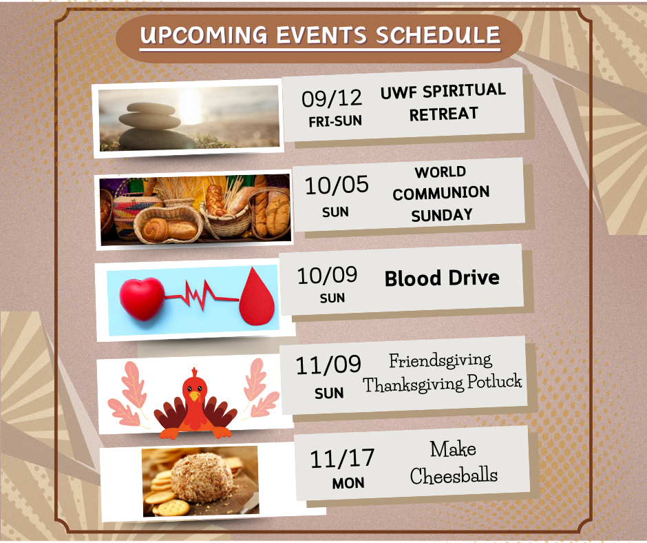 CUMC upcoming events listing.