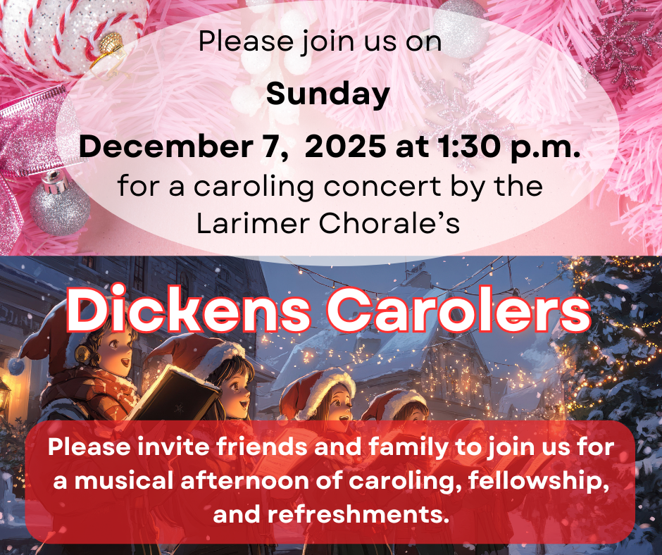 Dickens Carolers upcoming performance at CUMC.