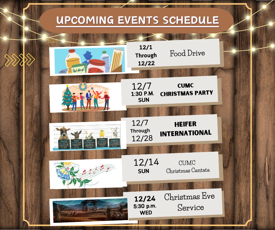 December upcoming events image.